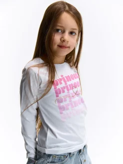 GATE Bawełniana koszulka z nadrukiem|Dzieci Dziewczynki·Koszulki I Topy