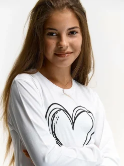 GATE Bawełniana koszulka z nadrukiem|Dzieci Dziewczynki·Koszulki I Topy