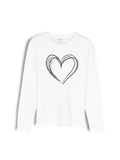 GATE Bawełniana koszulka z nadrukiem|Dzieci Dziewczynki·Koszulki I Topy