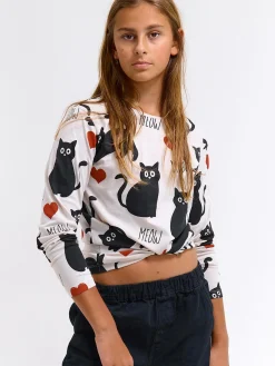 GATE Bawełniana koszulka z nadrukiem|Dzieci Dziewczynki·Koszulki I Topy