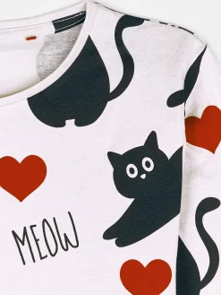 GATE Bawełniana koszulka z nadrukiem|Dzieci Dziewczynki·Koszulki I Topy