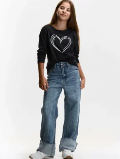 GATE Bawełniana koszulka z nadrukiem|Dzieci Dziewczynki·Koszulki I Topy