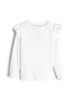 GATE Bawełniana koszulka z nadrukiem|Dzieci Dziewczynki·Koszulki I Topy