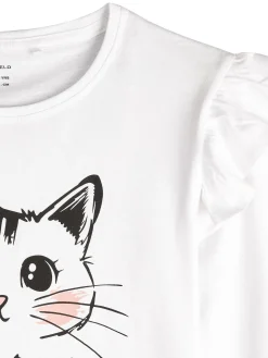 GATE Bawełniana koszulka z nadrukiem|Dzieci Dziewczynki·Koszulki I Topy