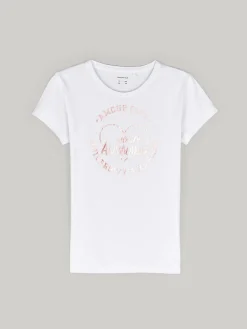 GATE Bawełniana koszulka z nadrukiem|Dzieci Dziewczynki·Koszulki I Topy