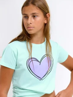 GATE Bawełniana koszulka z nadrukiem|Dzieci Dziewczynki·Koszulki I Topy