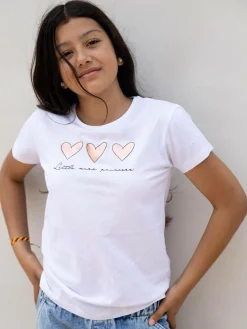 GATE Bawełniana koszulka z nadrukiem|Dzieci Dziewczynki·Koszulki I Topy