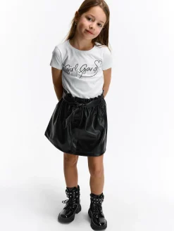 GATE Bawełniana koszulka z nadrukiem|Dzieci Dziewczynki·Koszulki I Topy