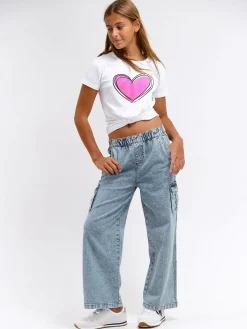 GATE Bawełniana koszulka z nadrukiem|Dzieci Dziewczynki·Koszulki I Topy