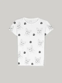 GATE Bawełniana koszulka z nadrukiem|Dzieci Dziewczynki·Koszulki I Topy