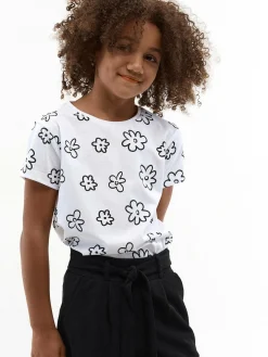 GATE Bawełniana koszulka z nadrukiem|Dzieci Dziewczynki·Koszulki I Topy