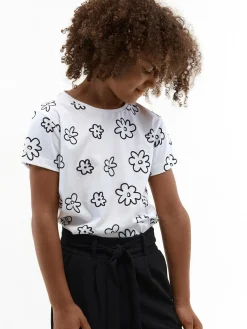 GATE Bawełniana koszulka z nadrukiem|Dzieci Dziewczynki·Koszulki I Topy