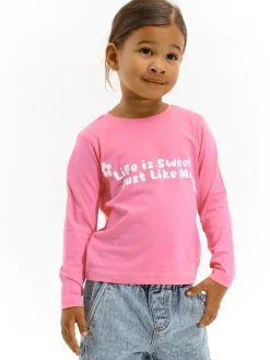 GATE Bawełniana koszulka z nadrukiem|Dzieci Dziewczynki·Koszulki I Topy