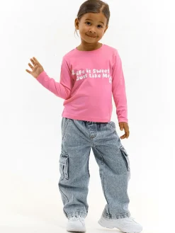 GATE Bawełniana koszulka z nadrukiem|Dzieci Dziewczynki·Koszulki I Topy