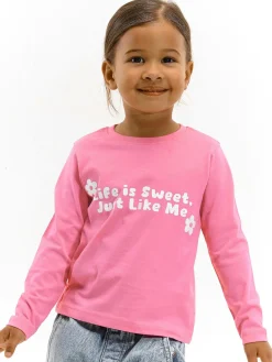 GATE Bawełniana koszulka z nadrukiem|Dzieci Dziewczynki·Koszulki I Topy