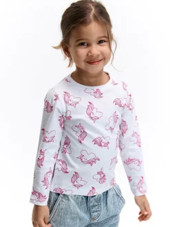 GATE Bawełniana koszulka z nadrukiem|Dzieci Dziewczynki·Koszulki I Topy