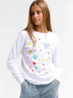 GATE Bawełniana koszulka z nadrukiem|Dzieci Dziewczynki·Koszulki I Topy