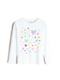 GATE Bawełniana koszulka z nadrukiem|Dzieci Dziewczynki·Koszulki I Topy