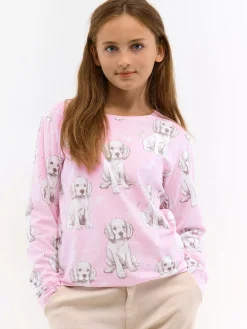 GATE Bawełniana koszulka z nadrukiem|Dzieci Dziewczynki·Koszulki I Topy