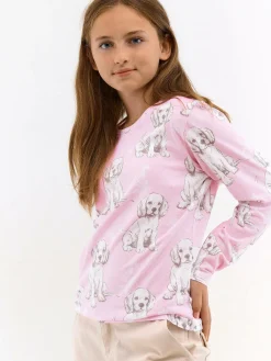 GATE Bawełniana koszulka z nadrukiem|Dzieci Dziewczynki·Koszulki I Topy