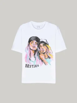 GATE Bawełniana koszulka z nadrukiem|Dzieci Dziewczynki·Koszulki I Topy