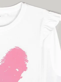 GATE Bawełniana koszulka z nadrukiem|Dzieci Dziewczynki·Koszulki I Topy