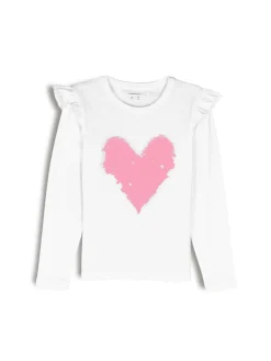 GATE Bawełniana koszulka z nadrukiem|Dzieci Dziewczynki·Koszulki I Topy