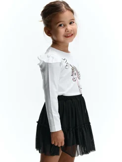 GATE Bawełniana koszulka z nadrukiem|Dzieci Dziewczynki·Koszulki I Topy