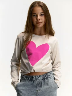 GATE Bawełniana koszulka z nadrukiem|Dzieci Dziewczynki·Koszulki I Topy