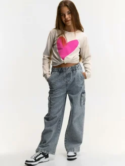 GATE Bawełniana koszulka z nadrukiem|Dzieci Dziewczynki·Koszulki I Topy