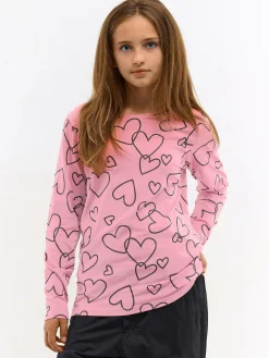 GATE Bawełniana koszulka z nadrukiem|Dzieci Dziewczynki·Koszulki I Topy