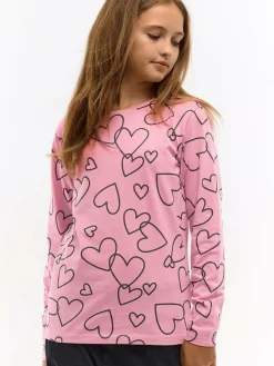 GATE Bawełniana koszulka z nadrukiem|Dzieci Dziewczynki·Koszulki I Topy