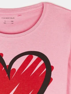 GATE Bawełniana koszulka z nadrukiem|Dzieci Dziewczynki·Koszulki I Topy