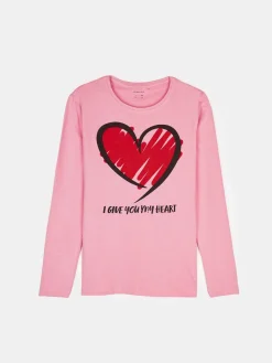 GATE Bawełniana koszulka z nadrukiem|Dzieci Dziewczynki·Koszulki I Topy