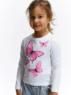 GATE Bawełniana koszulka z nadrukiem|Dzieci Dziewczynki·Koszulki I Topy