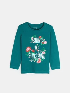 GATE Bawełniana koszulka z nadrukiem|Dzieci Dziewczynki·Koszulki I Topy