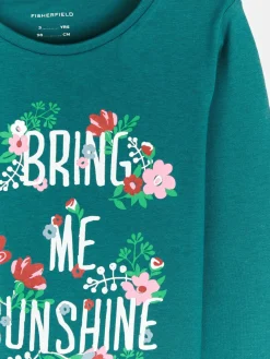 GATE Bawełniana koszulka z nadrukiem|Dzieci Dziewczynki·Koszulki I Topy