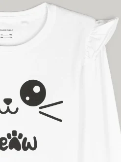 GATE Bawełniana koszulka z nadrukiem|Dzieci Dziewczynki·Koszulki I Topy