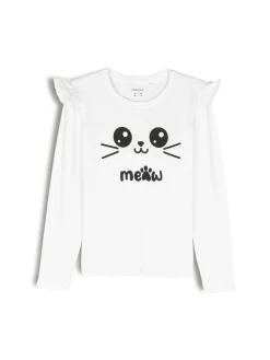 GATE Bawełniana koszulka z nadrukiem|Dzieci Dziewczynki·Koszulki I Topy