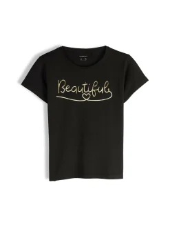 GATE Bawełniana koszulka z nadrukiem|Dzieci Dziewczynki·Koszulki I Topy