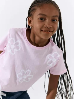 GATE Bawełniana koszulka z nadrukiem|Dzieci Dziewczynki·Koszulki I Topy