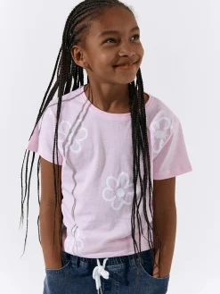 GATE Bawełniana koszulka z nadrukiem|Dzieci Dziewczynki·Koszulki I Topy