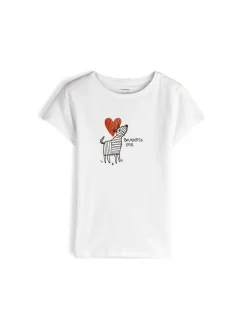 GATE Bawełniana koszulka z nadrukiem|Dzieci Dziewczynki·Koszulki I Topy