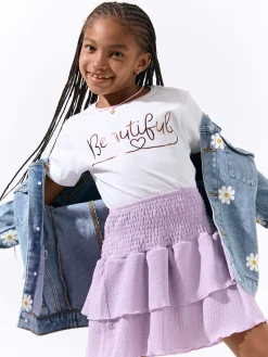 GATE Bawełniana koszulka z nadrukiem|Dzieci Dziewczynki·Koszulki I Topy