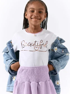 GATE Bawełniana koszulka z nadrukiem|Dzieci Dziewczynki·Koszulki I Topy