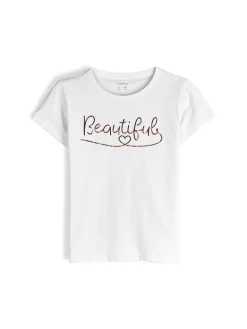 GATE Bawełniana koszulka z nadrukiem|Dzieci Dziewczynki·Koszulki I Topy