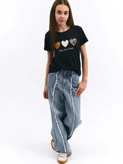 GATE Bawełniana koszulka z nadrukiem|Dzieci Dziewczynki·Koszulki I Topy