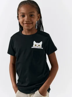 GATE Bawełniana koszulka z nadrukiem|Dzieci Dziewczynki·Koszulki I Topy