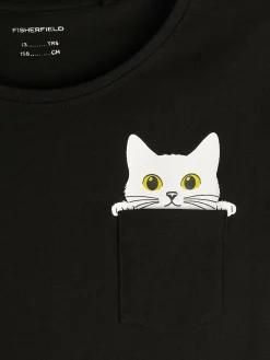 GATE Bawełniana koszulka z nadrukiem|Dzieci Dziewczynki·Koszulki I Topy