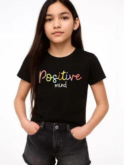 GATE Bawełniana koszulka z nadrukiem|Dzieci Dziewczynki·Koszulki I Topy